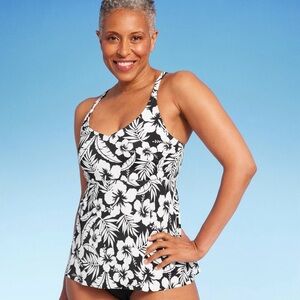 🏝️UPF 50+ TULIP HEM TANKINI TOP